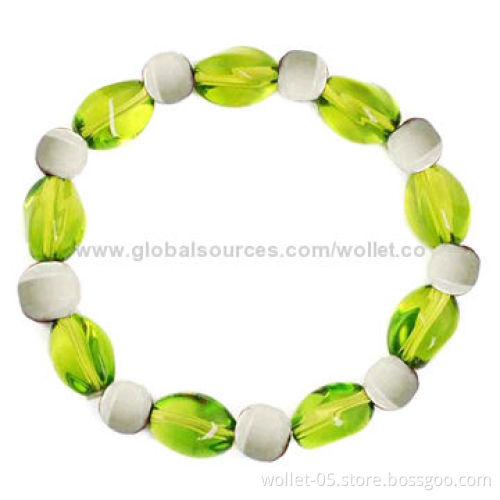 Women's Charming Beaded Bracelet with Agate and White Anion Bead, Cheap, WholesaleNew